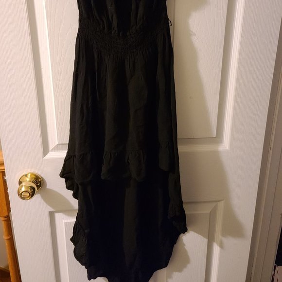 Strapless high low black dress - Picture 2 of 2